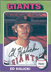 1975 Topps Baseball Cards      467     Ed Halicki RC